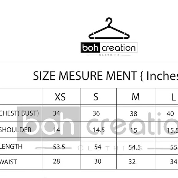 Block print India cotton dress blue & white - Picture 4 of 4